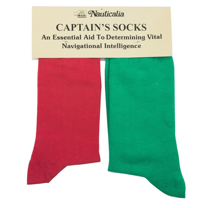 Captain's Port/Starboard Socks Red/Green