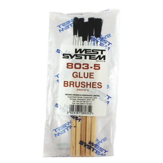 West 803 Brushes For Glue Pack 5